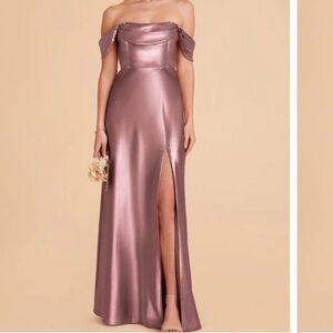 Mia Shiny Satin Convertible Dress - Dark Mauve
BIRDY GREY